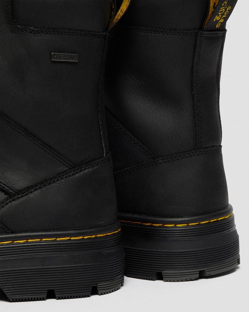 Botas Casuales Dr Martens Iowa Impermeables Poly Hombre Negros | MX 338DFM